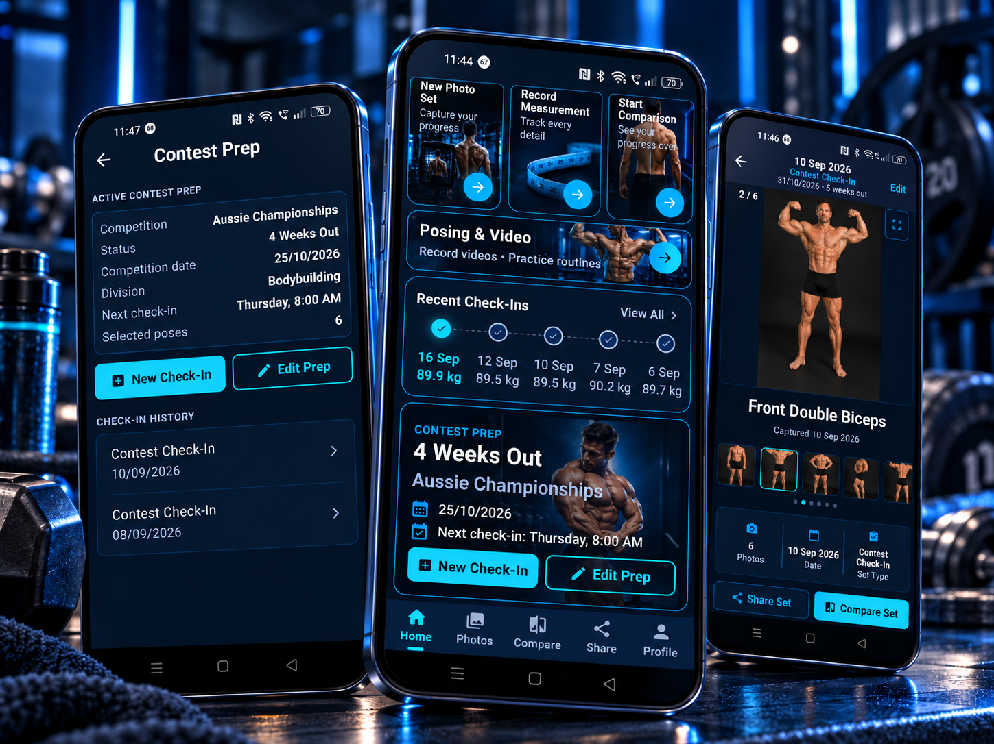 My Gym Body contest-prep workflow